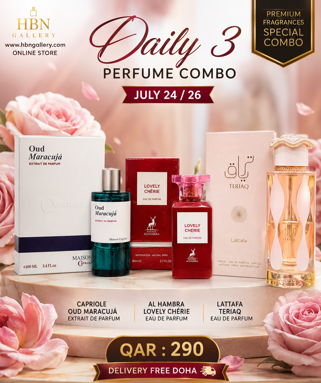 Daily 3 perfume combo july 24 /26