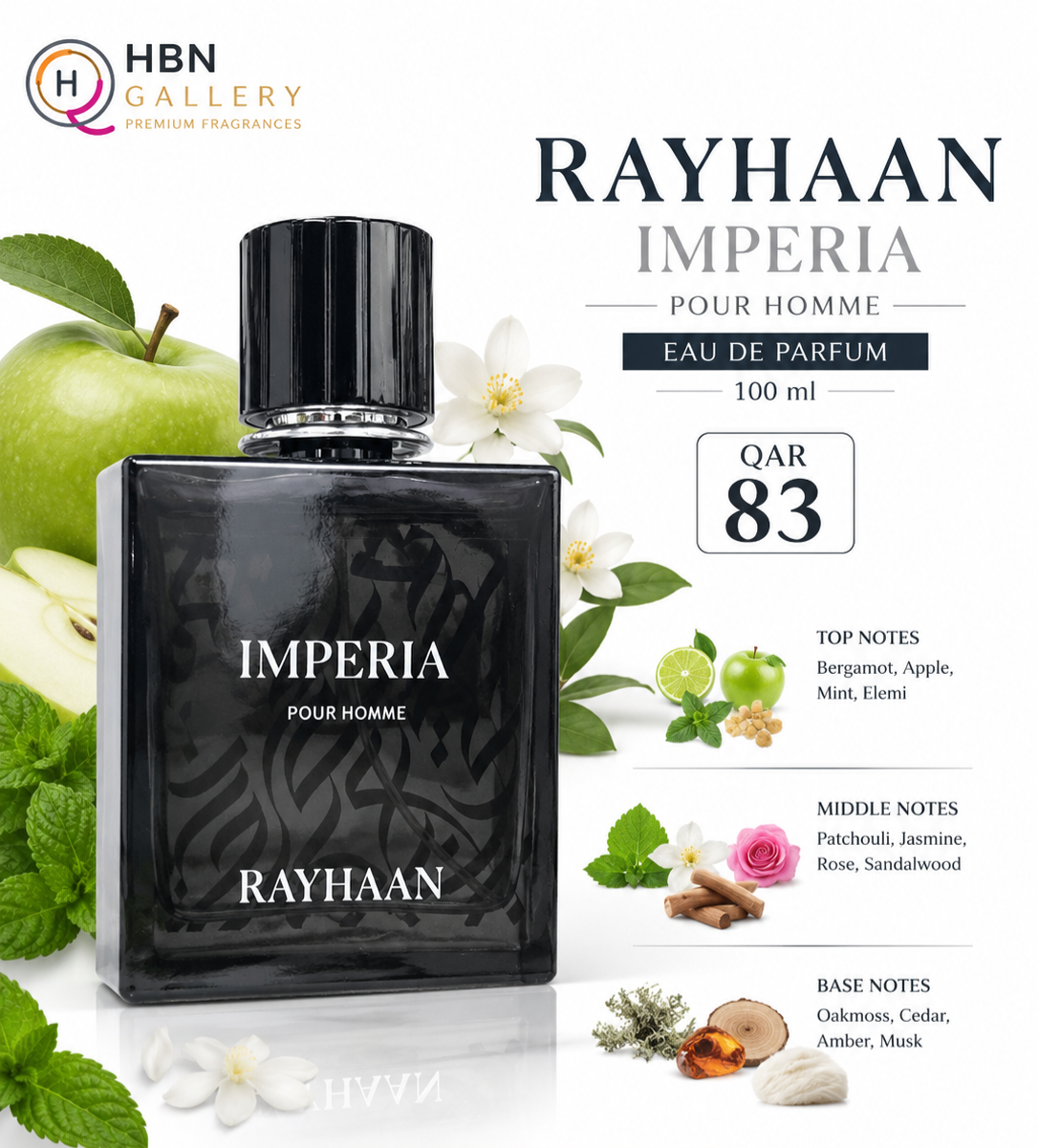 Rayhaan   Imperia pour homme 100 ml