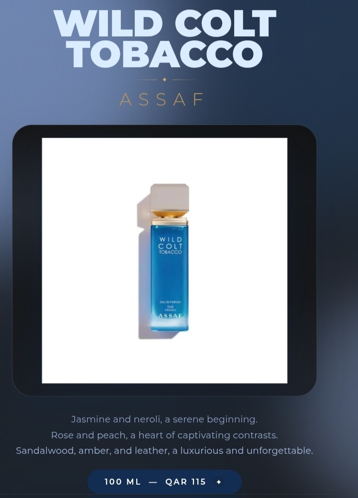 Wild colt tobacco ASSAF 100 ml