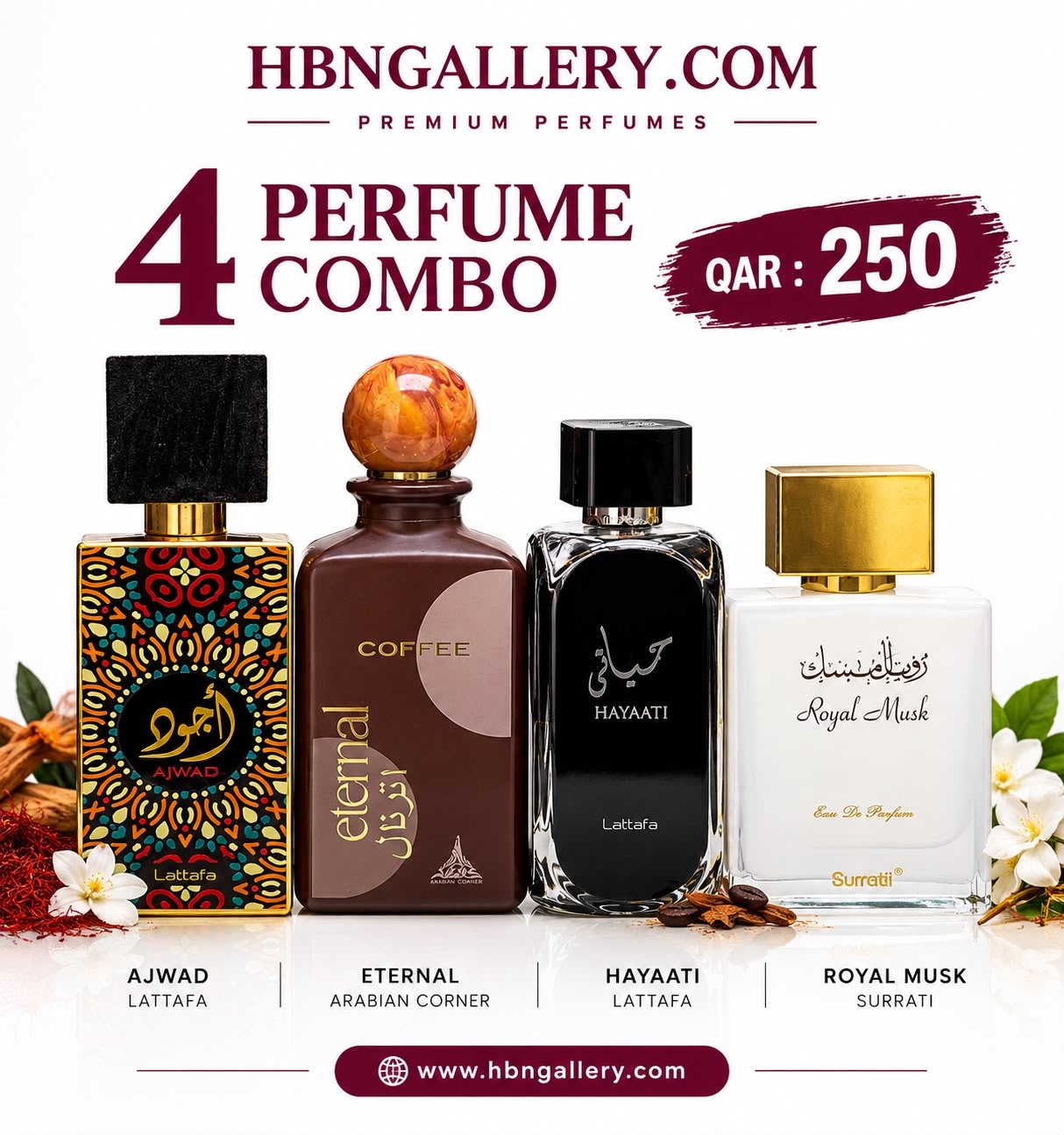 4 perfumes combo sep 004 /26
