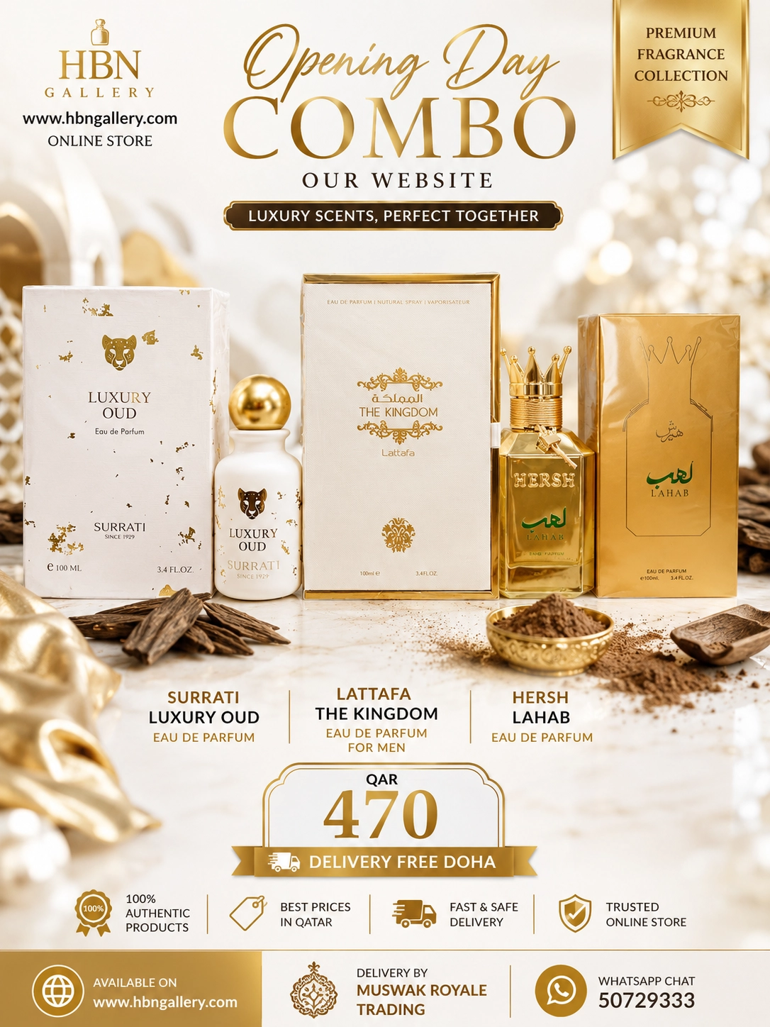 Opening day  combo 3 perfumes our website
