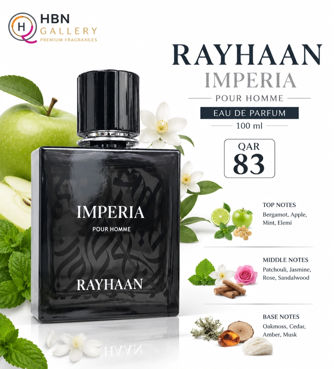 Rayhaan   Imperia pour homme 100 ml